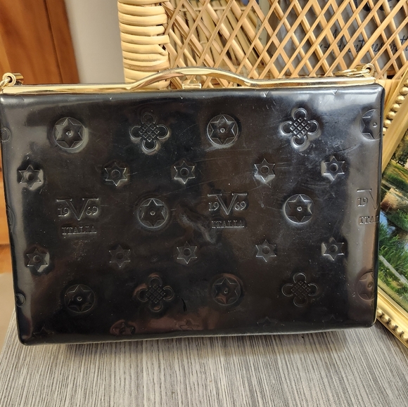 Versace v1969 Abbigliamento Black Sportivo Scarlett Frame Crossbody Bag - Picture 2 of 8